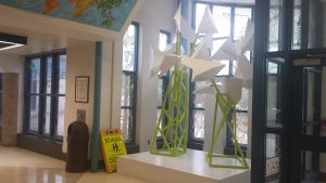 Geo Blooms, made by the students.