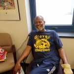Dean, Mr. Robert Tate sitting in his office.