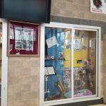 Display cabinets in our main entrance